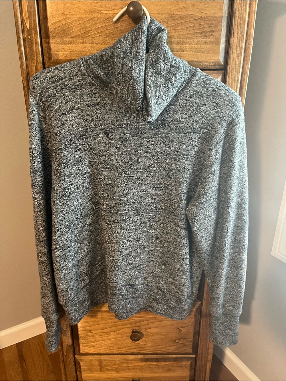 J. Crew Heather Gray Cowl Neck Sweater